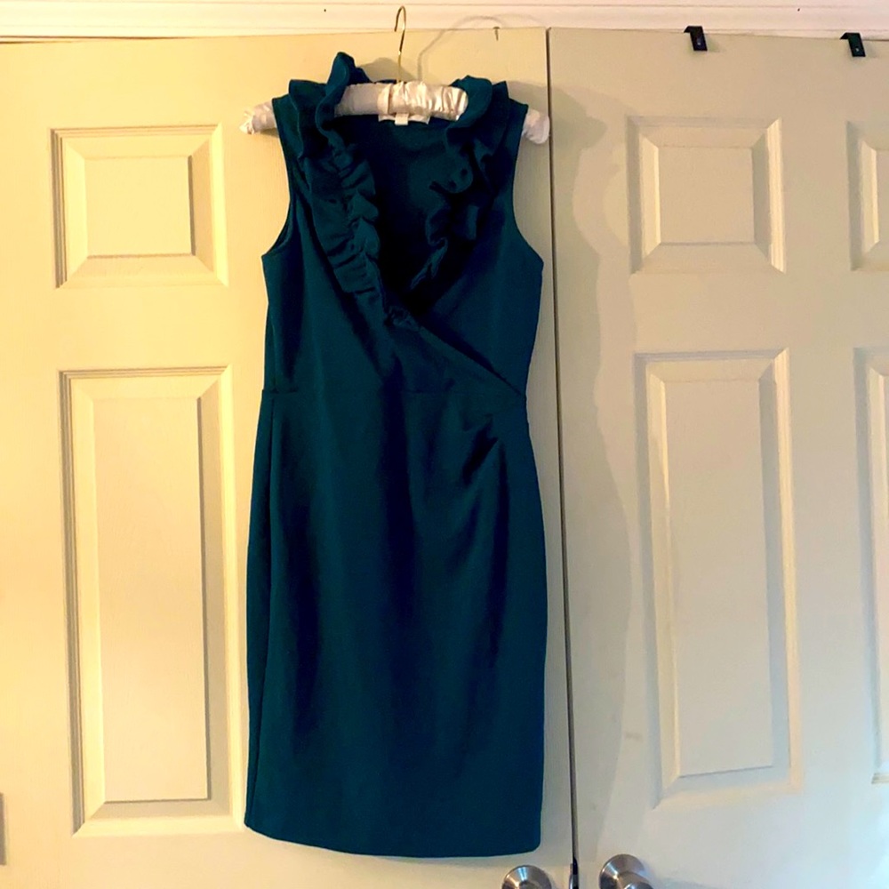 🥀WORN ONCE DARK GREEN COCKTAIL DRESS
